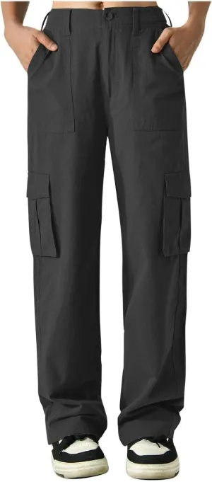 Baggy Cargo Pants Women High Waisted Wide Leg Hiking Pants Lightweight Y2k Boyfriend Jeans Loose Comfy Work Pants