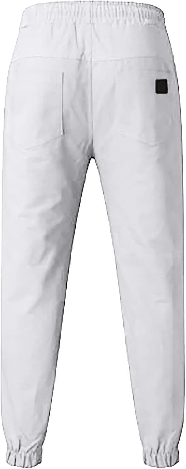 Big and Tall Cargo Pants for Men Sweatpants for Men Cargo Straight Leg Sweatpants Stretch Elastic Waist Sports Jogger