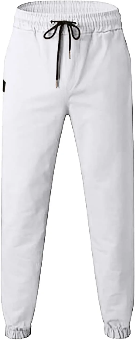 Big and Tall Cargo Pants for Men Sweatpants for Men Cargo Straight Leg Sweatpants Stretch Elastic Waist Sports Jogger