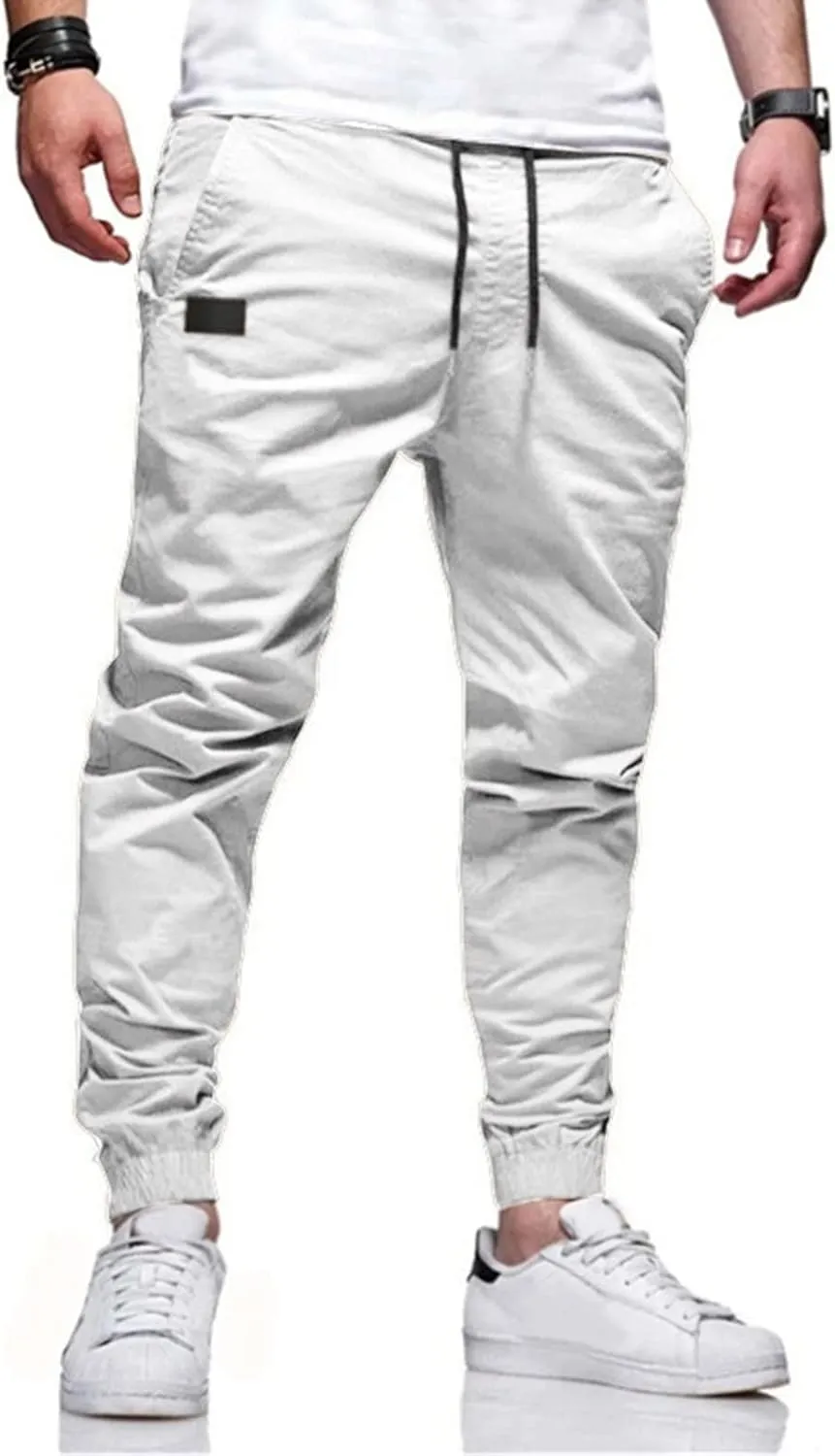 Big and Tall Cargo Pants for Men Sweatpants for Men Cargo Straight Leg Sweatpants Stretch Elastic Waist Sports Jogger