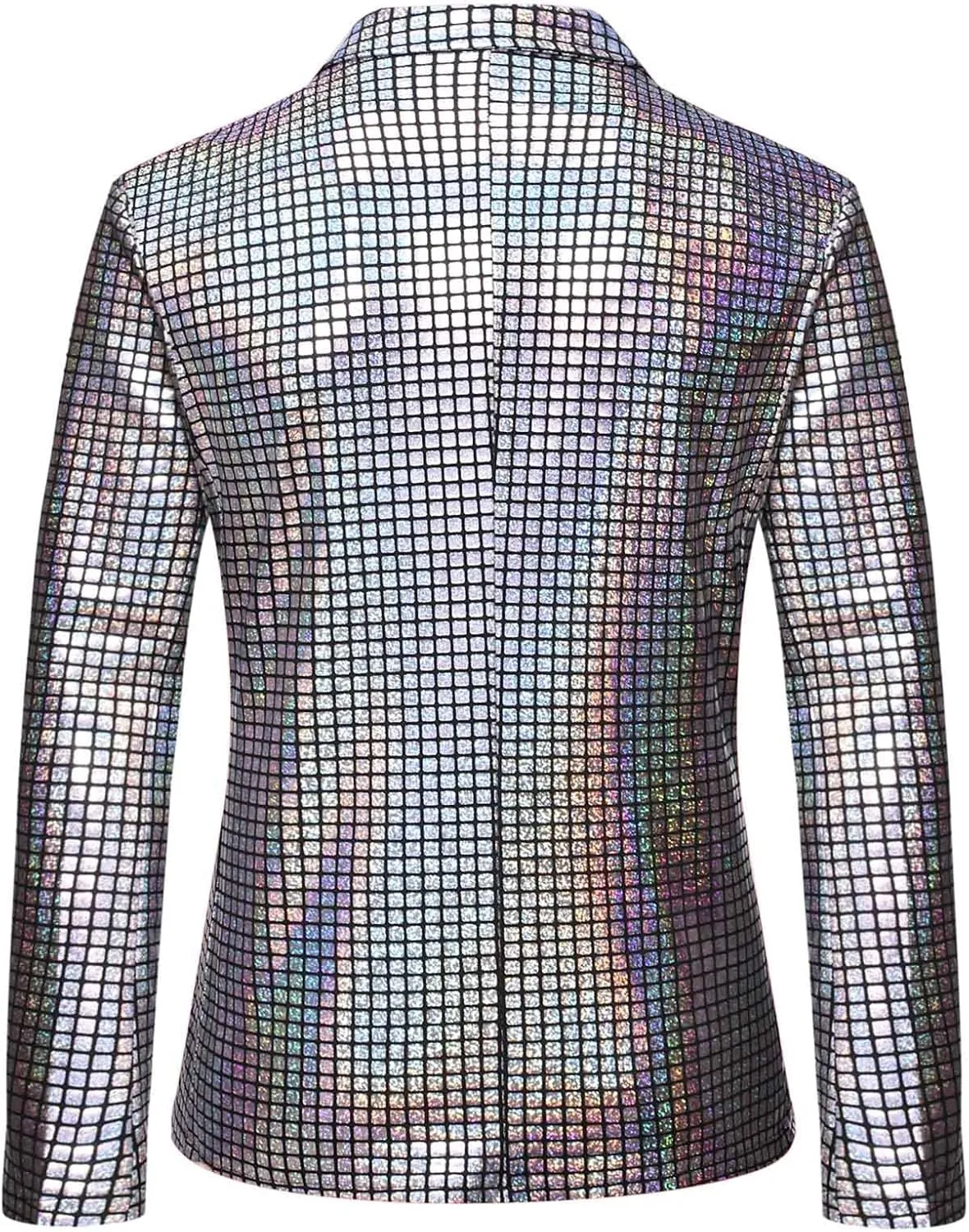 Big And Tall Suits for Men Classic Fit Blazer One Button Rainbow Jacket Pant Suit Set Mens Slim Fit 2 Piece Suit