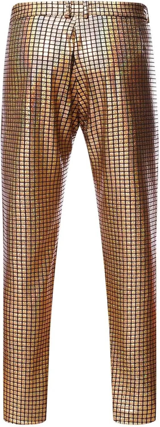 Big And Tall Suits for Men Classic Fit Blazer One Button Rainbow Jacket Pant Suit Set Mens Slim Fit 2 Piece Suit