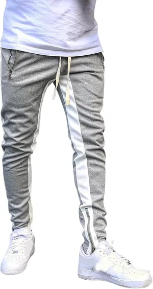 Big and Tall Sweatpants for Men Cargo Sweatpants Stretch Elastic Waist Baggy Workout Jogger Pants Drawstring Straight