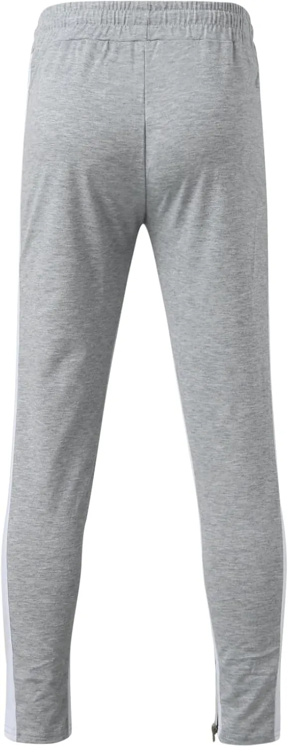 Big and Tall Sweatpants for Men Cargo Sweatpants Stretch Elastic Waist Baggy Workout Jogger Pants Drawstring Straight