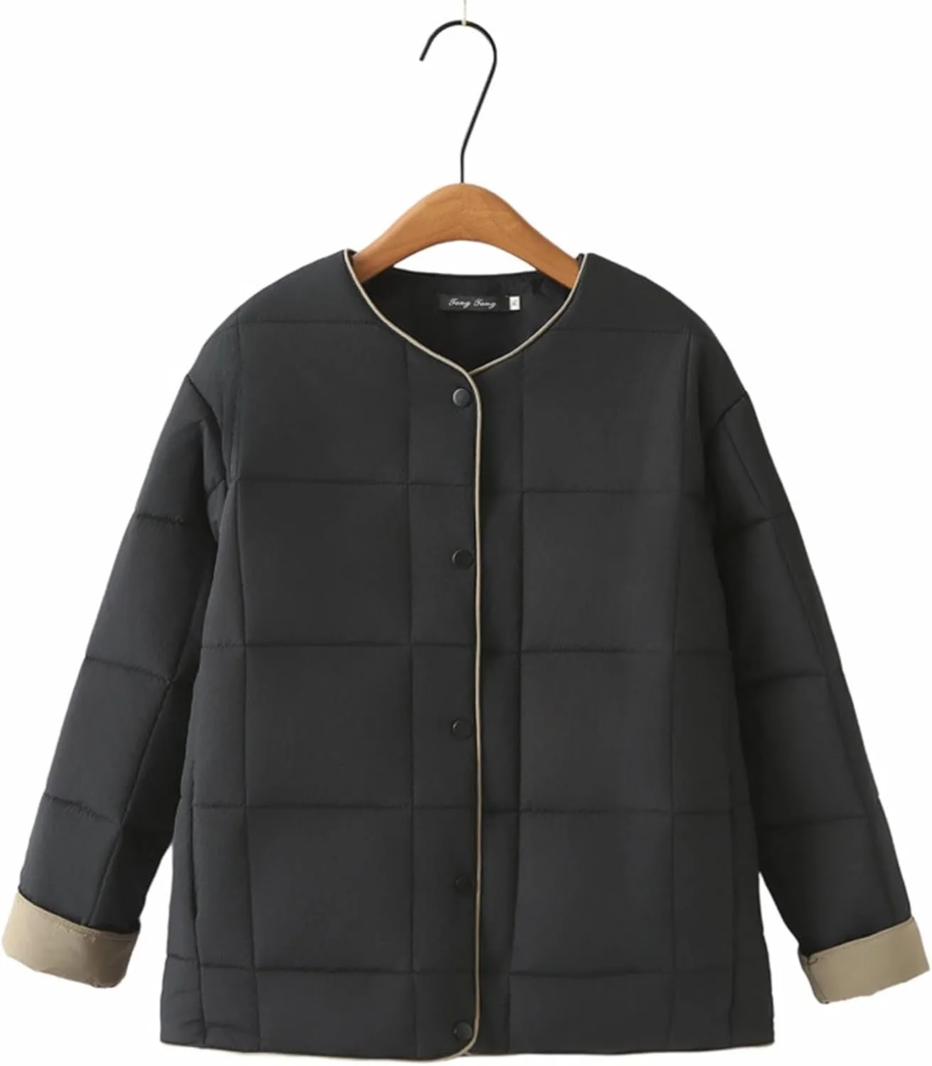 Borniu Fall Winter Jackets for Women 2024 Warm Quilted Jackets Lightweight Casual Puffer Jacket Down Coat Outerwear