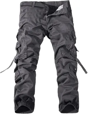 Bottom Straight Leg Loose Fit Baggy Athletic Jogger Pant Men's Jogger Sweatpant with Pockets Men Sport Athletic Outdoor Jogger Pants Lightweight Casual Work Cargo Pants Cargo ZXUS0215-SALE1680