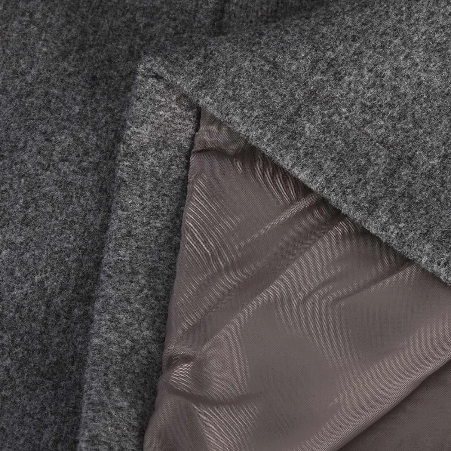 BOXIACEY Pea Coats for Women Winter Wool Blend Pea Coat Single Breasted Stand Collar Trench Coat Mid Long Wool Coat