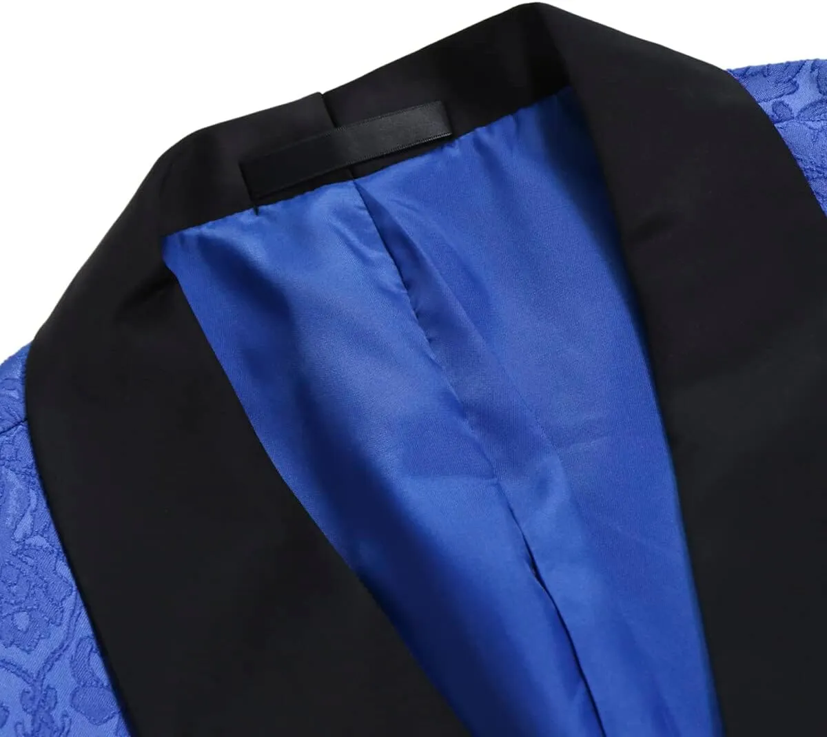 Boyland Mens 3 Piece Tuxedos One Button Wide Shawl Lapel Formal Suits Black Tie