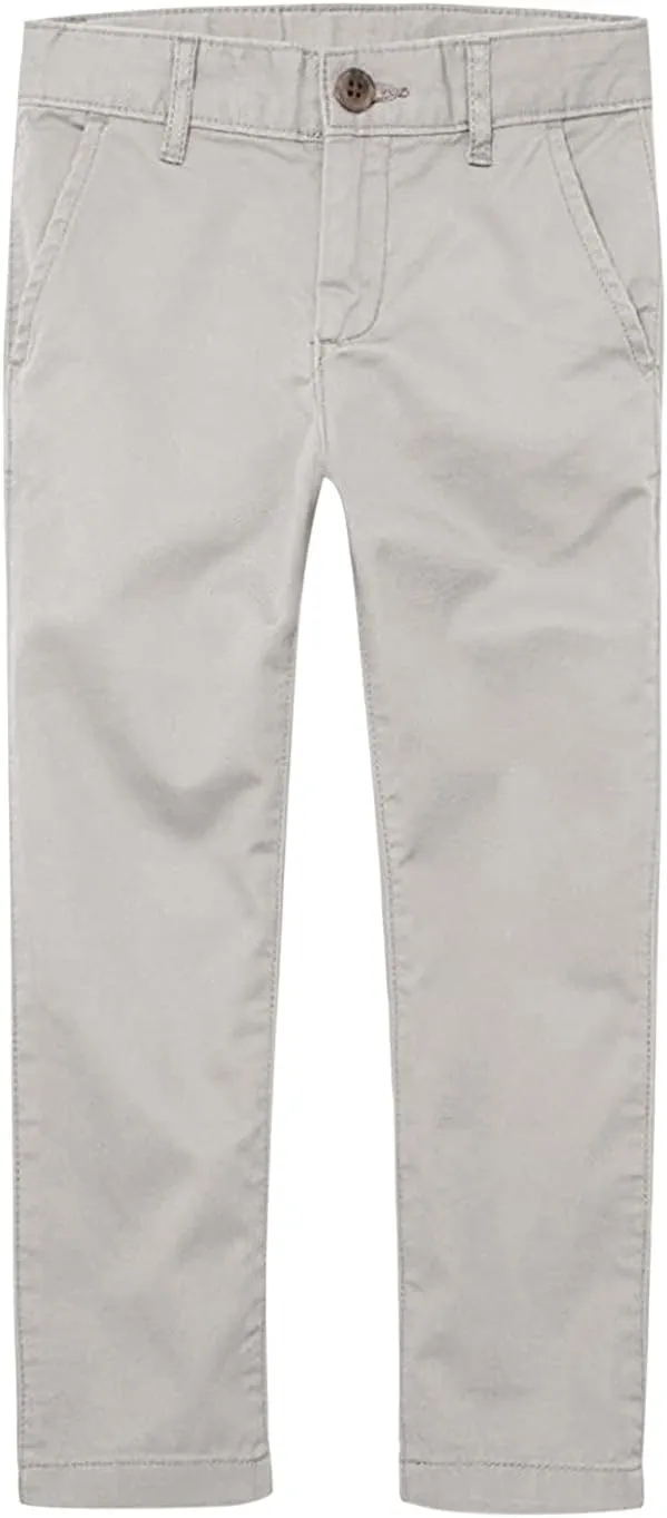 Boys' Uniform Casual Comfortable Trousers Pants Skinny Relaxed Fit Pants Straight-Leg Casual Pants Leggings