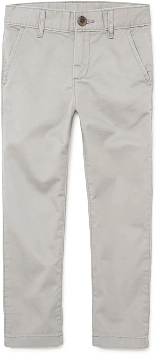 Boys' Uniform Casual Comfortable Trousers Pants Skinny Relaxed Fit Pants Straight-Leg Casual Pants Leggings