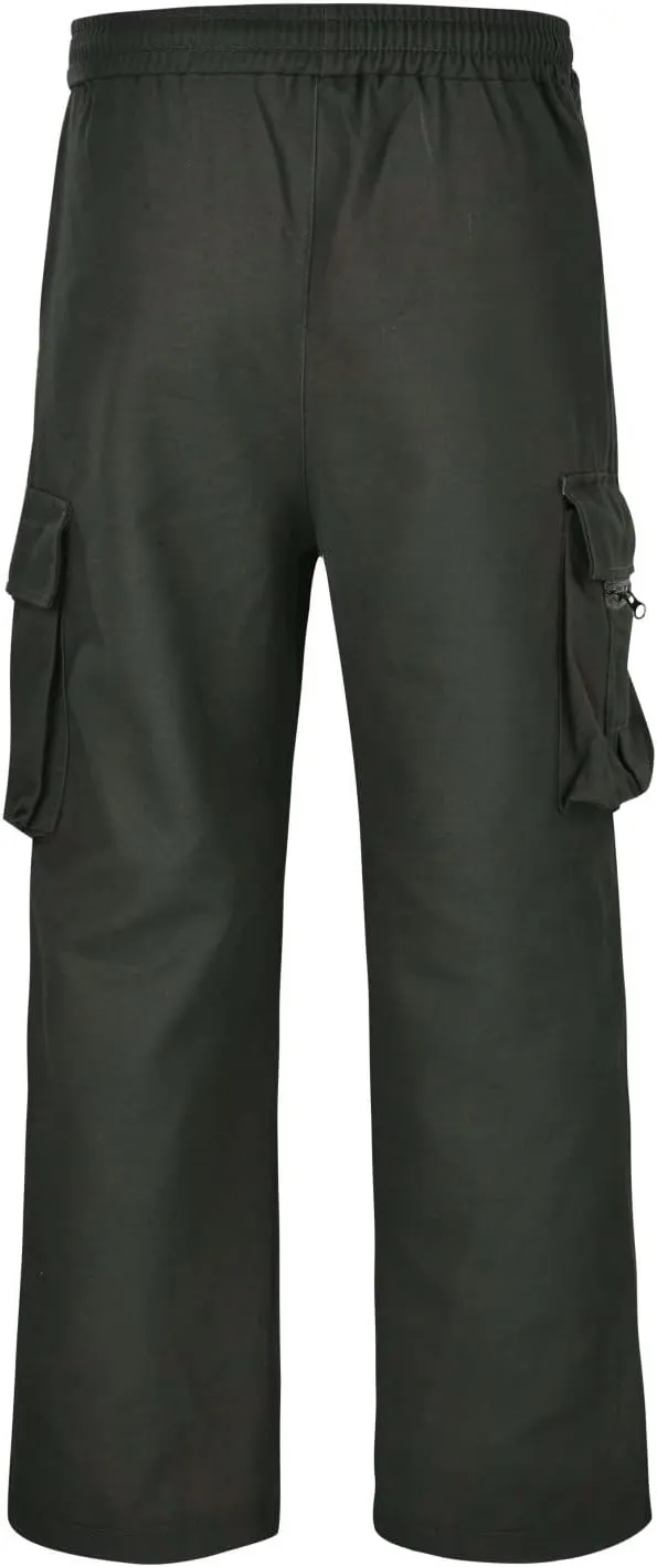 Cargo Pants for Men Baggy Men's Workout Athletic Sweatpants Gym with Pockets Stretch Jogger Pants Mens Cargo Sweatpants