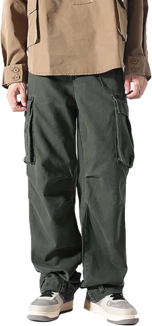 Cargo Pants for Men Baggy Men's Workout Athletic Sweatpants Gym with Pockets Stretch Jogger Pants Mens Cargo Sweatpants
