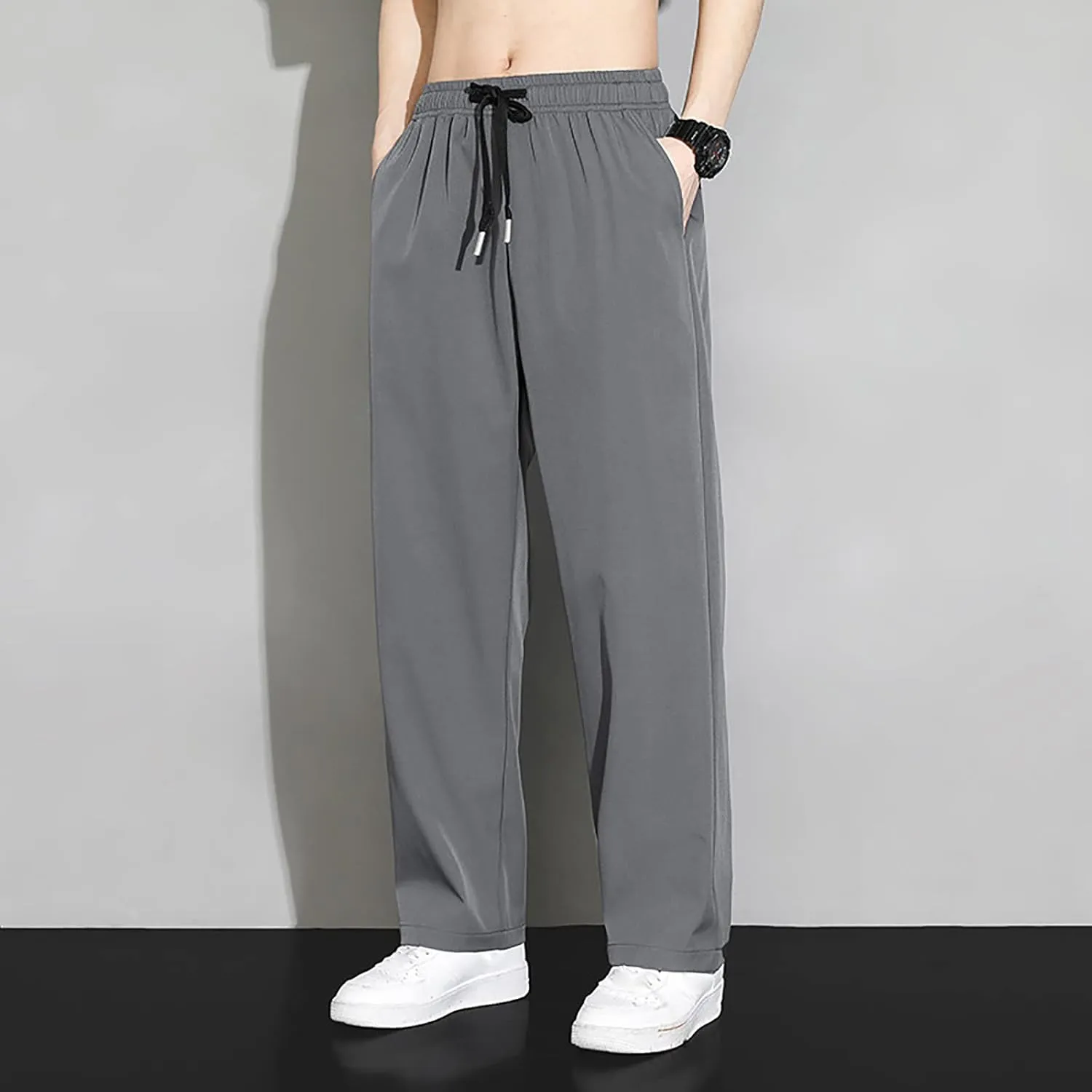 Cargo Pants for Men Casual Casual Hiking Pants Joggers Athletic Pants Loose Straight Leg Sweatpants Multi Pockets