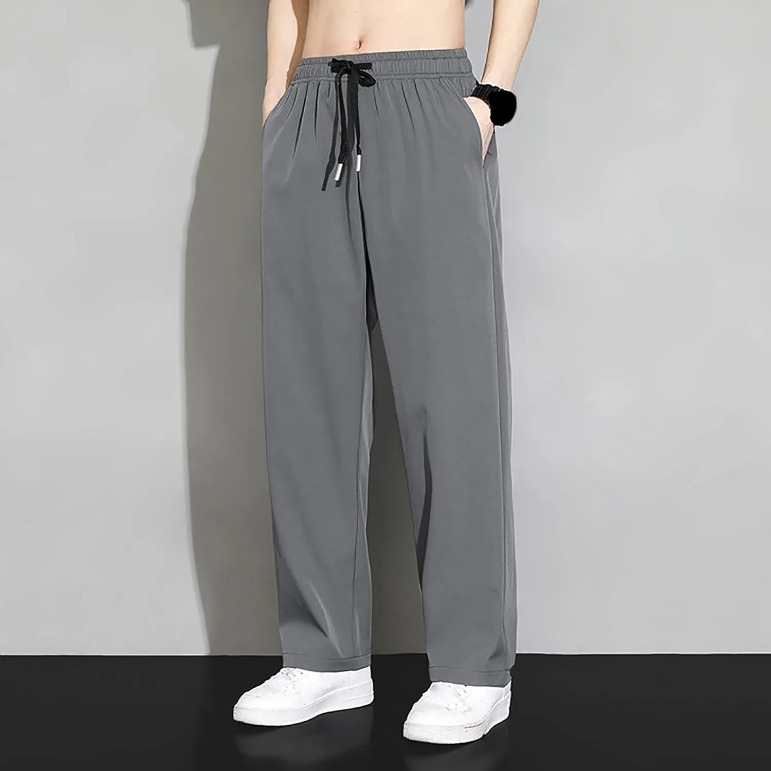 Cargo Pants for Men Casual Casual Hiking Pants Joggers Athletic Pants Loose Straight Leg Sweatpants Multi Pockets