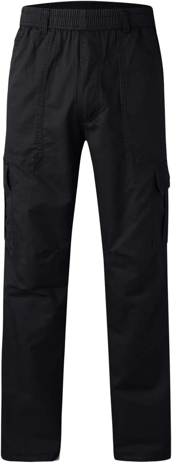 Cargo Pants for Men Men's Relaxed-Fit Stretch Cargo Pants Multi Pocket Military Camo Combat Work Pants Work Trousers