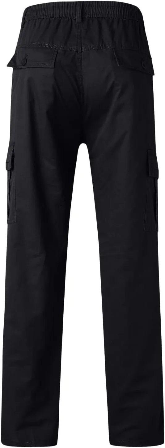 Cargo Pants for Men Men's Relaxed-Fit Stretch Cargo Pants Multi Pocket Military Camo Combat Work Pants Work Trousers