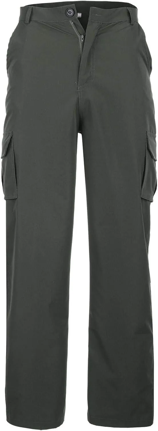 Cargo Pants for Men Relaxed Fit Athletic Gym Workout Pants Solid Color Straight Pants Cotton Legging Pants Sweatpants