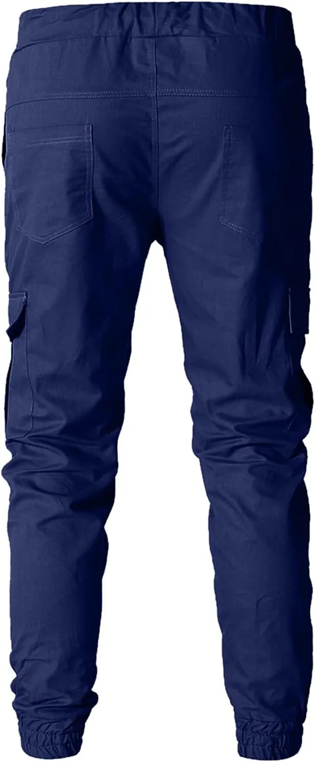 Cargo Pants for Men Relaxed Fit Pants Fashion Loose Handsome Pocket Jeans Pants Tooling Camouflage Pants Jogger Pants