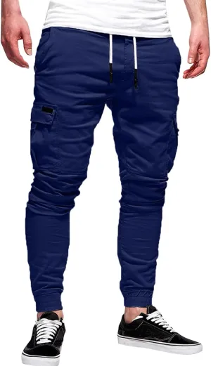 Cargo Pants for Men Relaxed Fit Pants Fashion Loose Handsome Pocket Jeans Pants Tooling Camouflage Pants Jogger Pants
