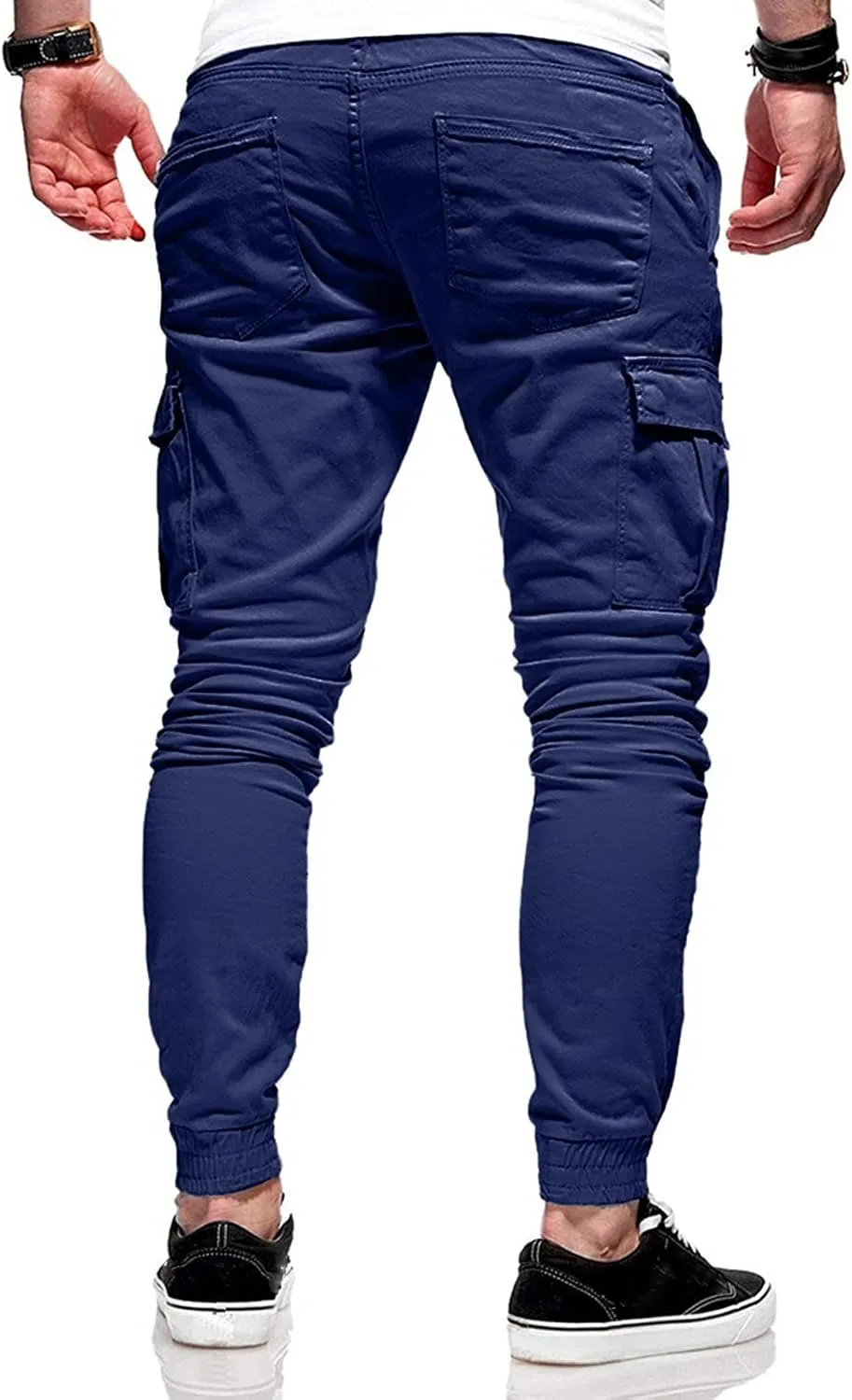 Cargo Pants for Men Relaxed Fit Pants Fashion Loose Handsome Pocket Jeans Pants Tooling Camouflage Pants Jogger Pants