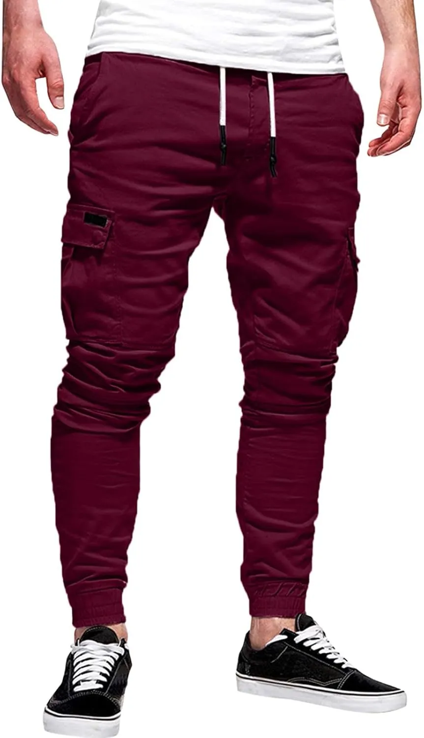 Cargo Pants for Men Relaxed Fit Pants Fashion Loose Handsome Pocket Jeans Pants Tooling Camouflage Pants Jogger Pants
