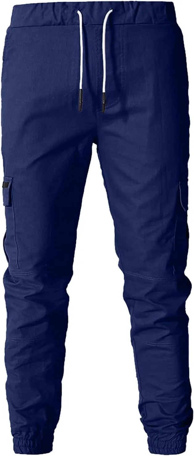 Cargo Pants for Men Relaxed Fit Pants Fashion Loose Handsome Pocket Jeans Pants Tooling Camouflage Pants Jogger Pants