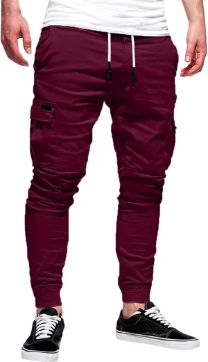 Cargo Pants for Men Relaxed Fit Pants Fashion Loose Handsome Pocket Jeans Pants Tooling Camouflage Pants Jogger Pants