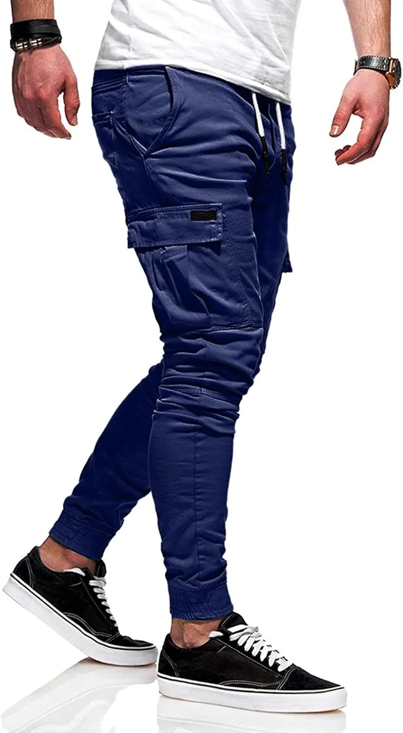 Cargo Pants for Men Relaxed Fit Pants Fashion Loose Handsome Pocket Jeans Pants Tooling Camouflage Pants Jogger Pants