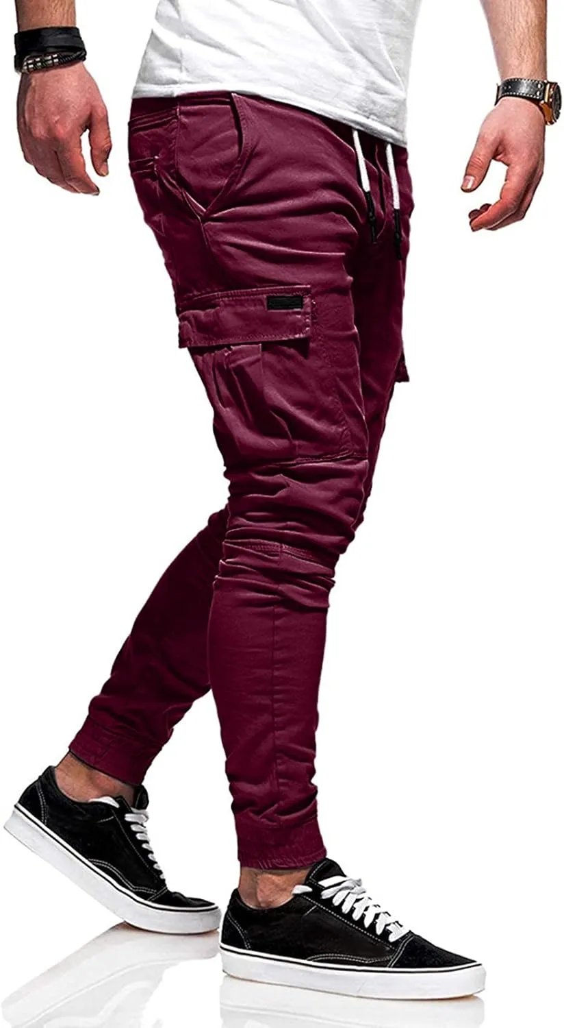 Cargo Pants for Men Relaxed Fit Pants Fashion Loose Handsome Pocket Jeans Pants Tooling Camouflage Pants Jogger Pants