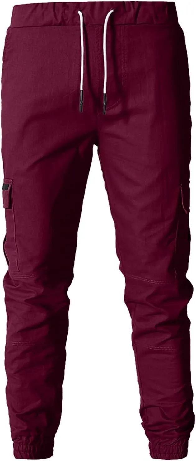 Cargo Pants for Men Relaxed Fit Pants Fashion Loose Handsome Pocket Jeans Pants Tooling Camouflage Pants Jogger Pants