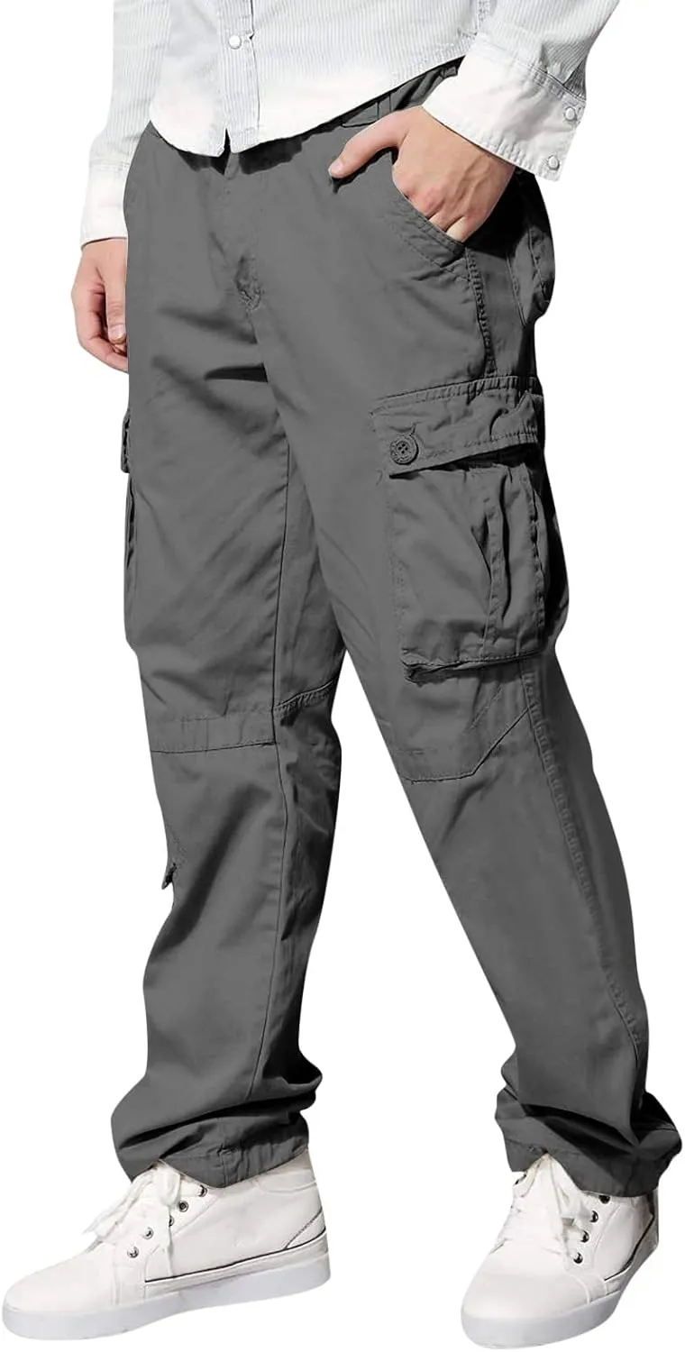Cargo Sweatpants for Men Mens Lounge Pants Pants Work Pants Loose Fit Lightweight Workwear Casual Cargo Pull On Pants