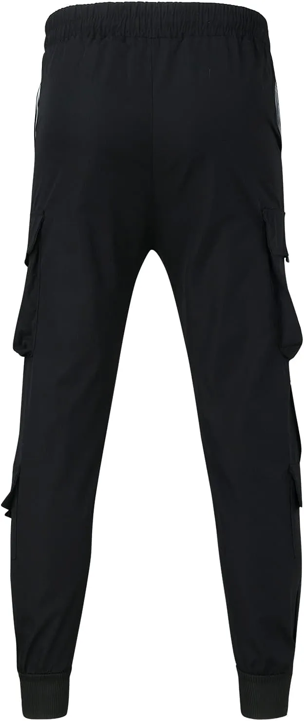 Cargo Trousers for Men Jogger Pants Fleece Sweatpants for Men Heavyweight Stretch Elastic Waist Jogger Sports Pants