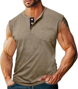 Compression Shirts Mens Trendy V Neck Sleeveless Muscle Cut Shirt Lightweight Quick Dry Athletic Workout Gym Tees