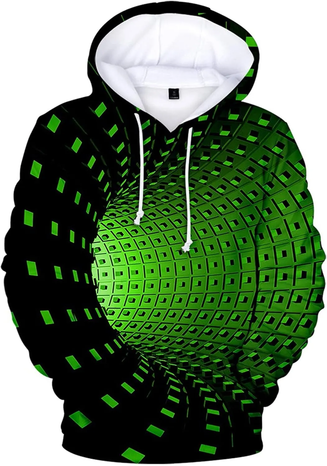 Cool Hoodies for Men 3D Printing Creative Round Neck Casual Long Shirts Top Blouse Mens Hoodies Pullover