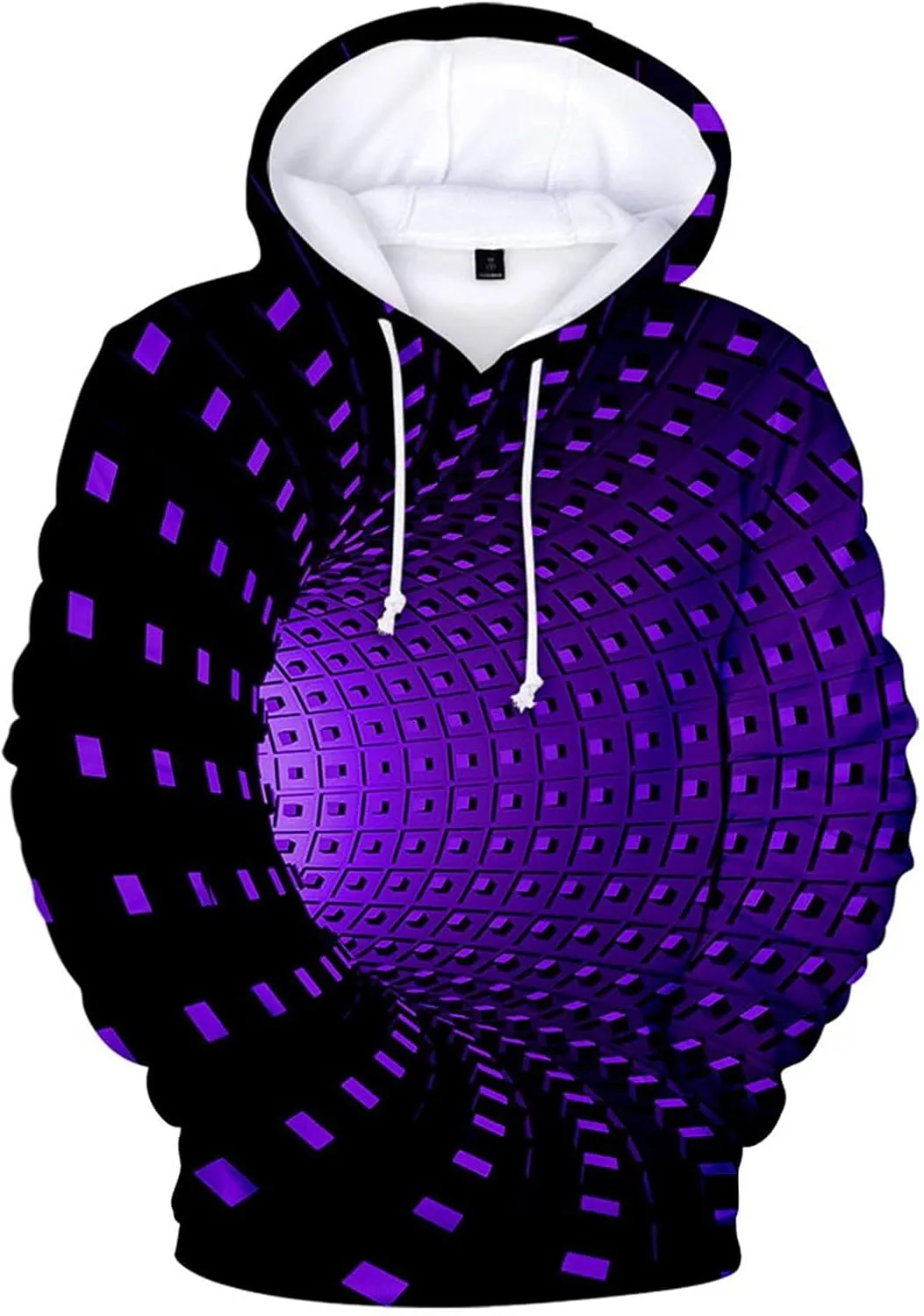 Cool Hoodies for Men 3D Printing Creative Round Neck Casual Long Shirts Top Blouse Mens Hoodies Pullover