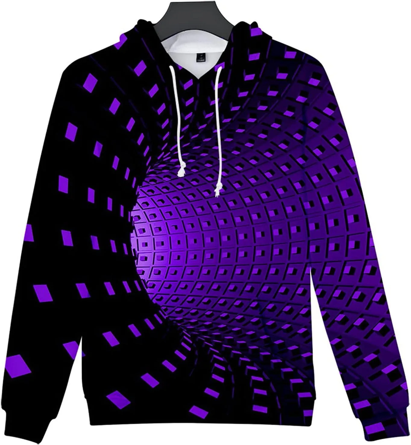 Cool Hoodies for Men 3D Printing Creative Round Neck Casual Long Shirts Top Blouse Mens Hoodies Pullover