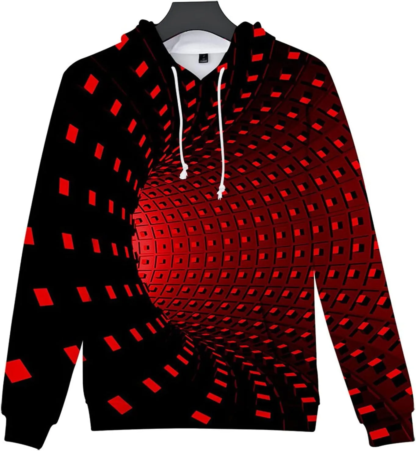 Cool Hoodies for Men 3D Printing Creative Round Neck Casual Long Shirts Top Blouse Mens Hoodies Pullover