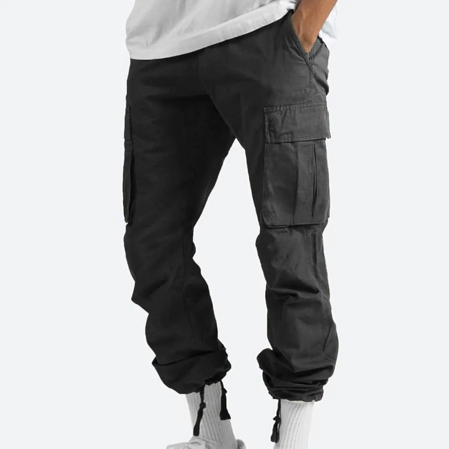 Dgoopd Cargo Pants for Men Big and Tall Ripstop Pants Outdoor Hiking Cargo Pants Lightweight Tactical Work Pants Joggers