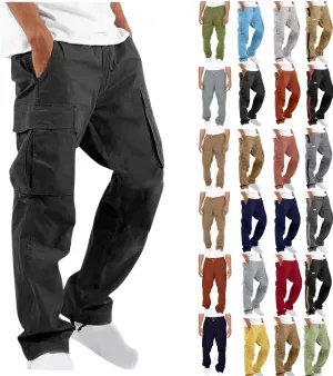 Dgoopd Cargo Pants for Men Big and Tall Ripstop Pants Outdoor Hiking Cargo Pants Lightweight Tactical Work Pants Joggers
