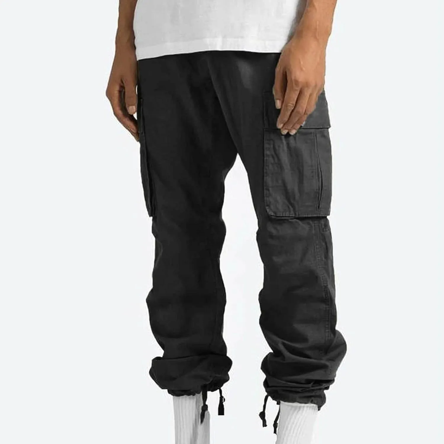 Dgoopd Cargo Pants for Men Big and Tall Ripstop Pants Outdoor Hiking Cargo Pants Lightweight Tactical Work Pants Joggers