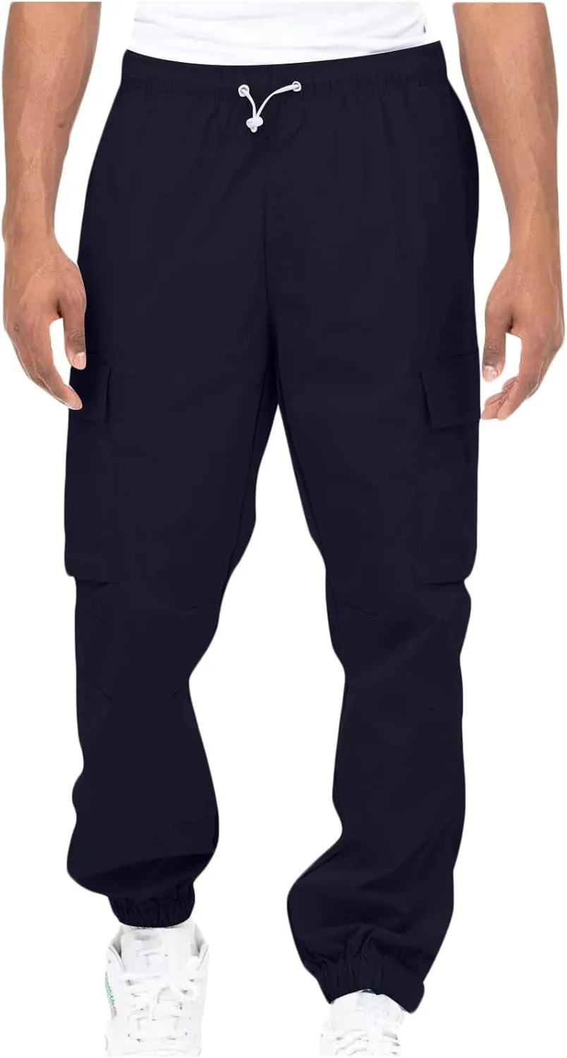 Dgoopd Cargo Pants for Men Stretch Hiking Pants Lightweight Tactical Pant Straight Leg Cargo Joggers Pants Outdoor Work Pants