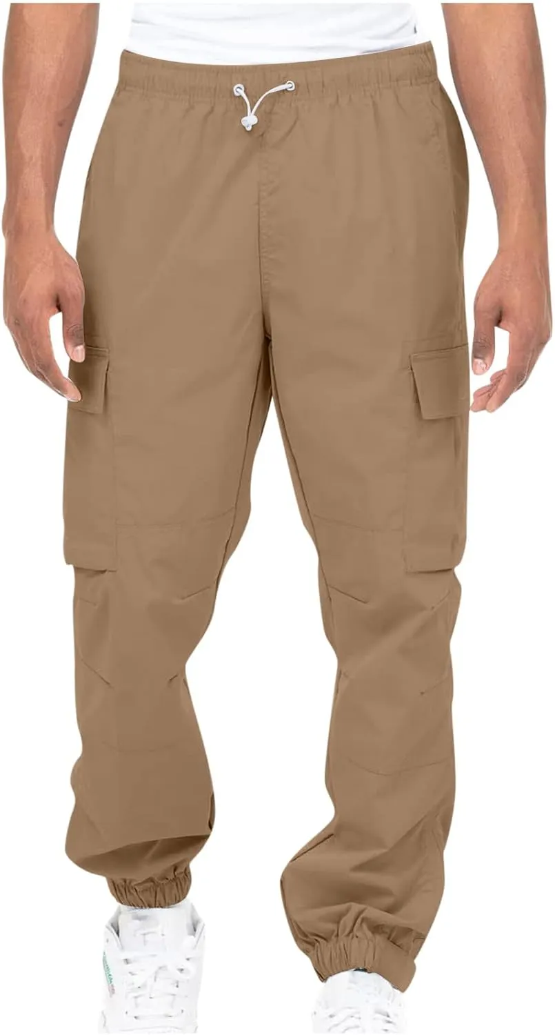 Dgoopd Cargo Pants for Men Stretch Hiking Pants Lightweight Tactical Pant Straight Leg Cargo Joggers Pants Outdoor Work Pants