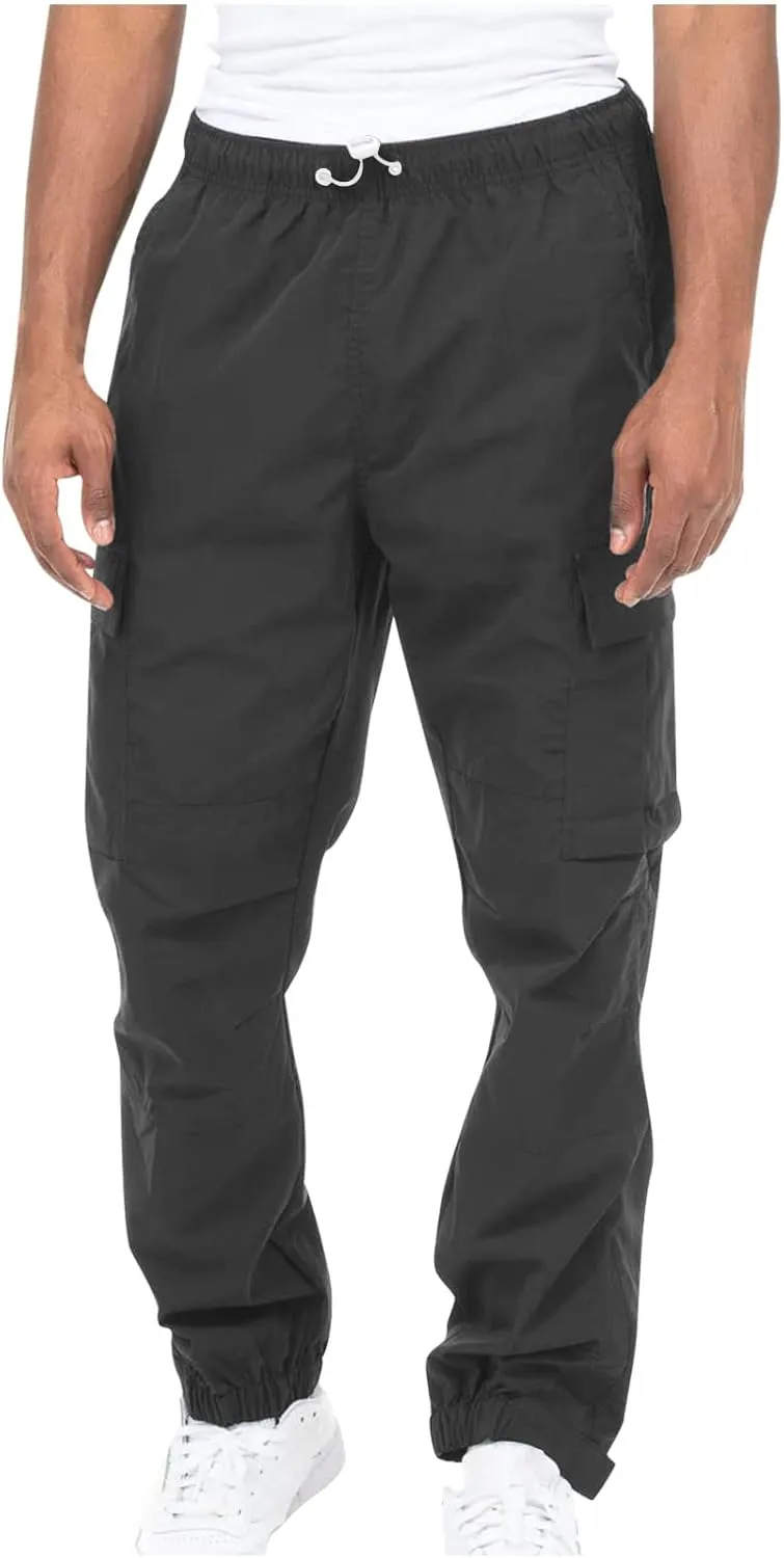 Dgoopd Cargo Pants for Men Stretch Hiking Pants Lightweight Tactical Pant Straight Leg Cargo Joggers Pants Outdoor Work Pants