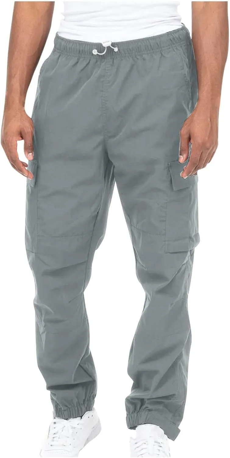 Dgoopd Cargo Pants for Men Stretch Hiking Pants Lightweight Tactical Pant Straight Leg Cargo Joggers Pants Outdoor Work Pants