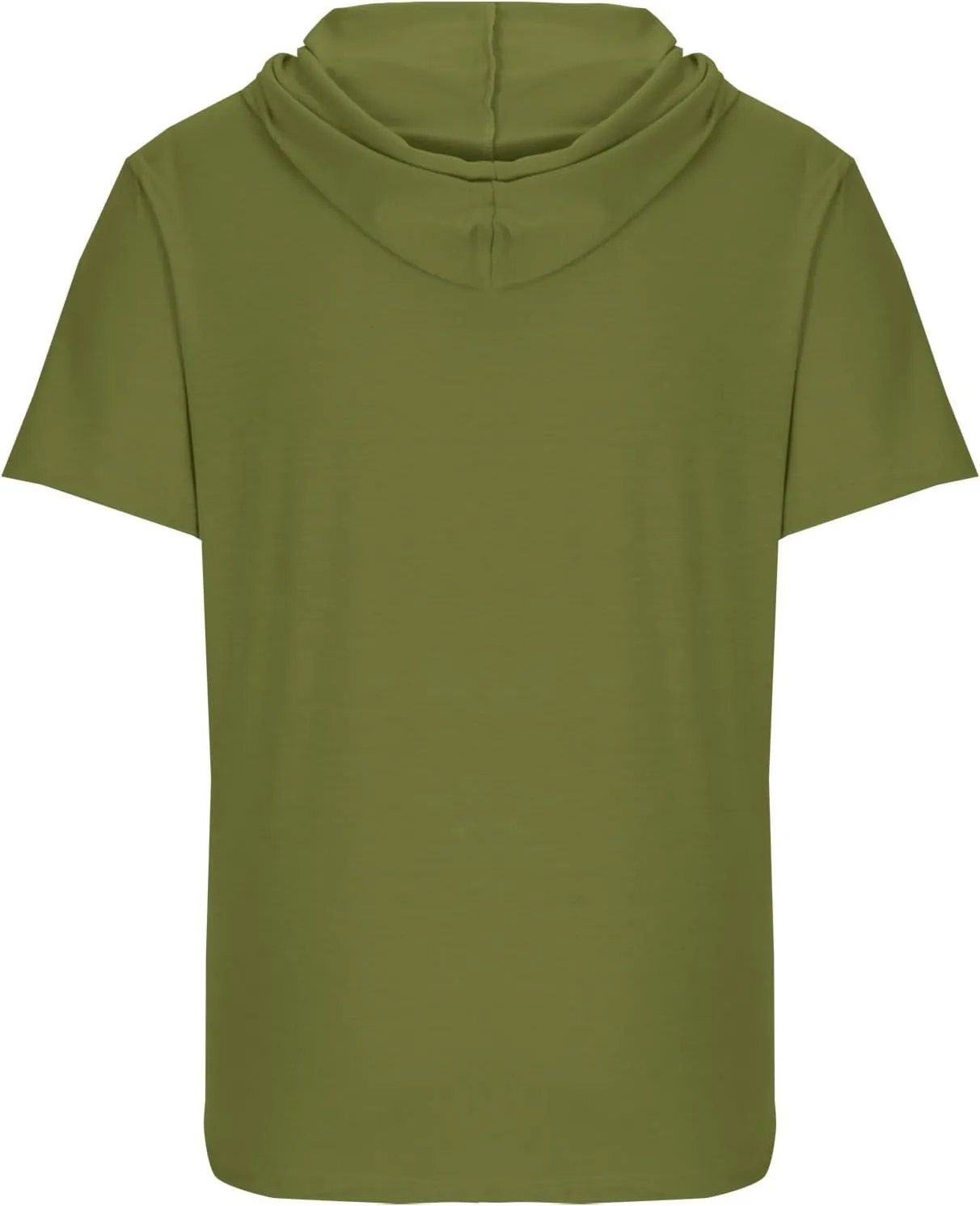 Dgoopd Men's Short Sleeve Hoodie Casual Loose Fit T-Shirts Men Plus Size Fashion Regular Fit Tees Lightweight Sweatshirt