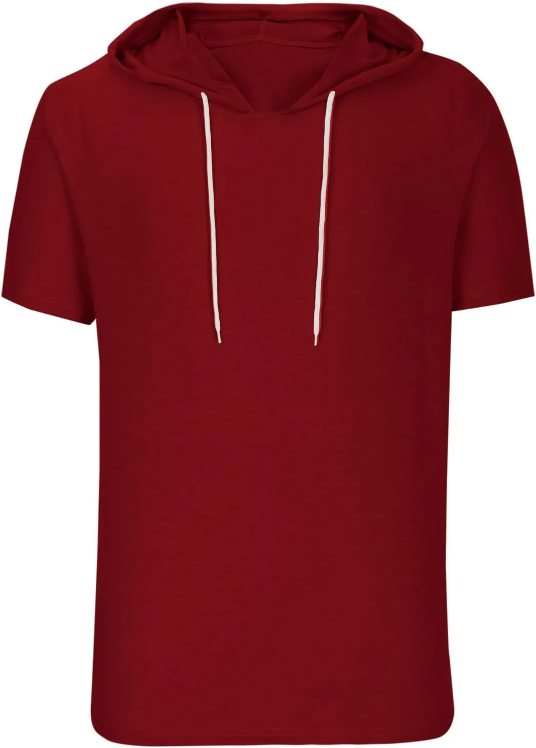 Dgoopd Men's Short Sleeve Hoodie Casual Loose Fit T-Shirts Men Plus Size Fashion Regular Fit Tees Lightweight Sweatshirt