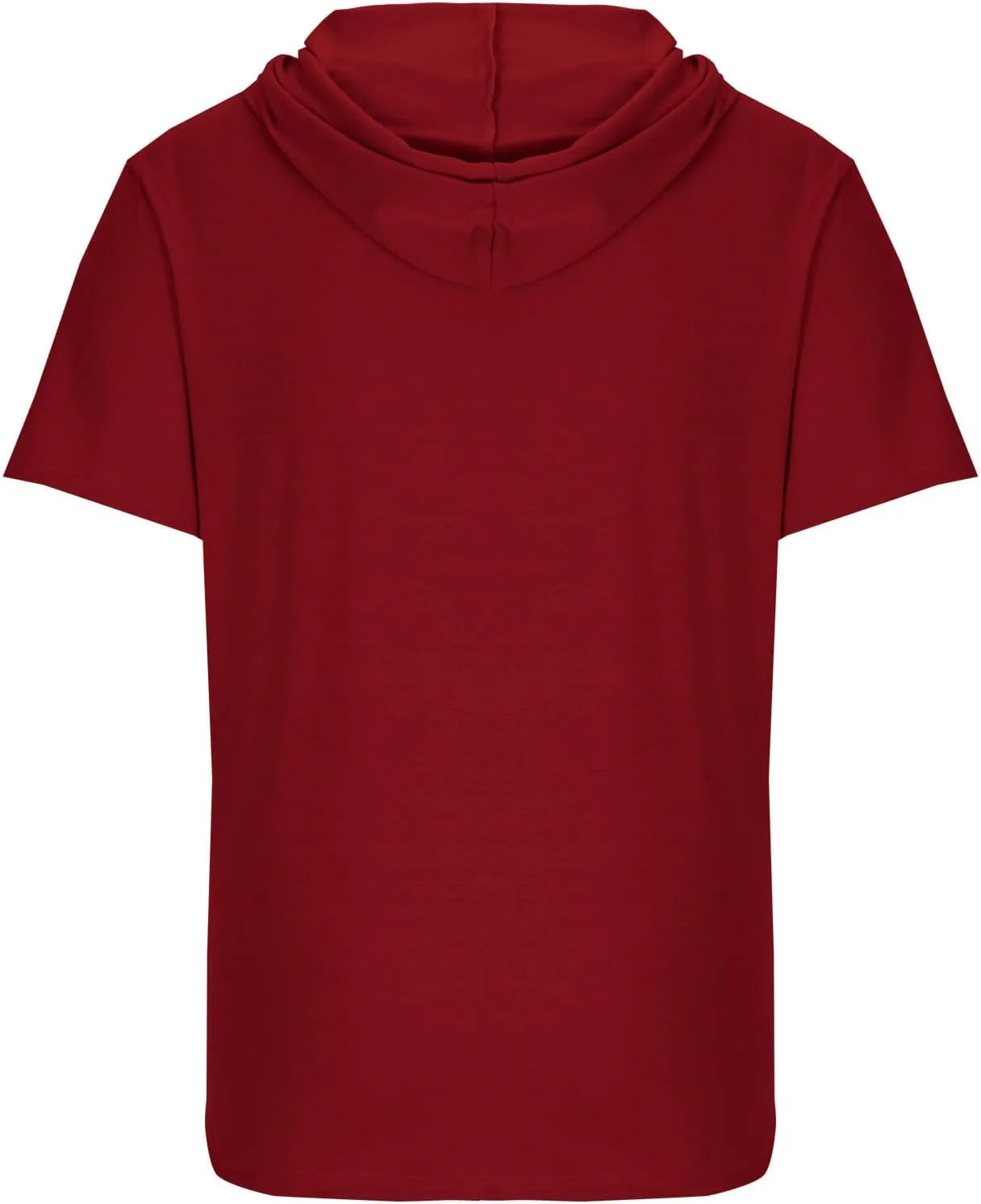 Dgoopd Men's Short Sleeve Hoodie Casual Loose Fit T-Shirts Men Plus Size Fashion Regular Fit Tees Lightweight Sweatshirt