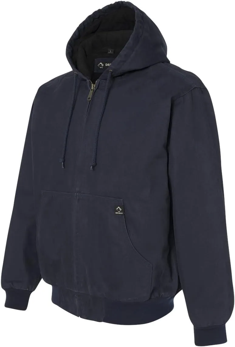 DRI Duck Men's 5020 / 5020T Cheyenne Hooded Boulder Cloth™ Zip Up Work Wear Jacket with Tricot Quilt Lining