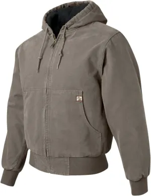 DRI Duck Men's 5020 / 5020T Cheyenne Hooded Boulder Cloth™ Zip Up Work Wear Jacket with Tricot Quilt Lining