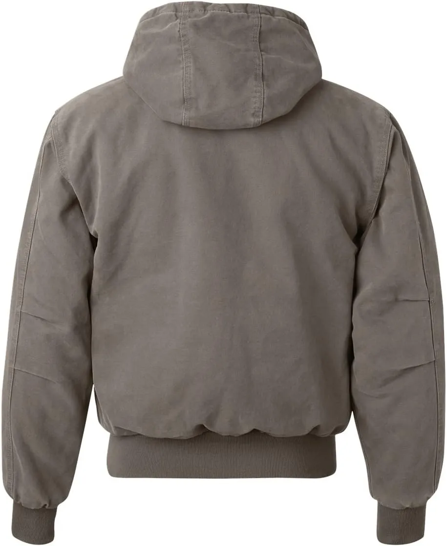 DRI Duck Men's 5020 / 5020T Cheyenne Hooded Boulder Cloth™ Zip Up Work Wear Jacket with Tricot Quilt Lining